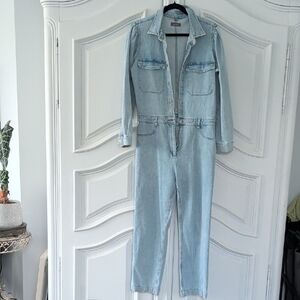DL1961 Light Blue Denim Jumpsuit Overalls for Women